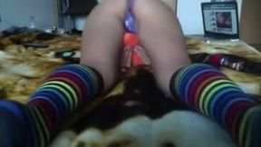 My beautiful and sexy babe rubbing her pussy in front of camera