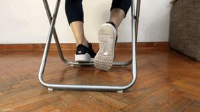 SHOEPLAY IN SNEAKERS BAREFOOT - MP4 HD