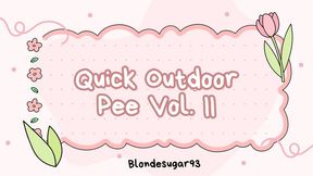 Quick Outdoor Pee Break