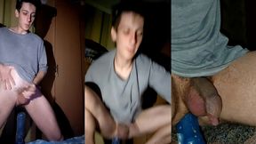 jumping and twerking anally on a dildo