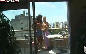 Jill has a taste of shemale cock