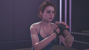 Jill Valentine jerking your cock facial