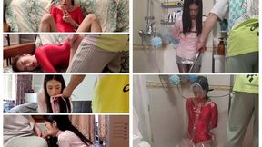 C4SDomination25 jasmine yoke bind wand shibari hogtied dildo crawl creep scramble whip flog thrash bathing suit bathing bathe swimsuit ballgag gag rope bondage masturbate High heel foot fetish vibrator orgasm