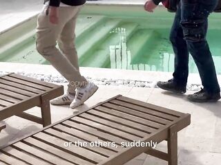 French MILF Gets Screwed by 2 Construction Workers – Double Facial cumshots
