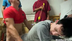 Twink; - To Be The Part Of The Fraternity, He Must Bend Over And Get Fucked While Others Watch