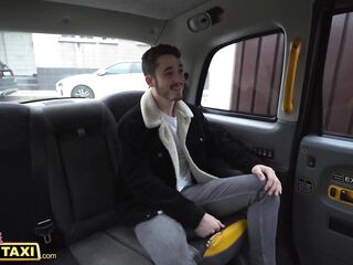 Female Fake Taxi hot female taxi driver screws her passenger in a garage