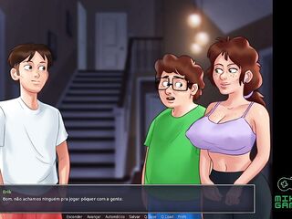 2D Porn Game, Summertime Saga clip 114 - 2 Nerds vs. Hawt Miolf