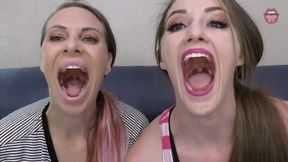 Endoscope Mouth Compare - Vicky Vixxx & TerraMizu - 720 MP4 HD