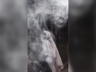 Breasty Chick Will Scare U Away With Her Huge Boobs For Halloween