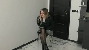 Thumb Preview Peeing in a skirt, tights and panties WMV HD 720p