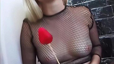 Charlotte Stokely Stretched by Boz BBC in Pantyhose