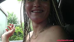 Justine Moore Gets Her Ass Pounded by Two Cocks