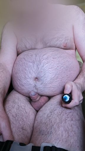 fat man must masturbate using coarse technical means instructed by penpal mistress