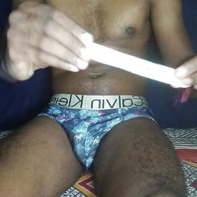 Desi guy playing with his juicy monster Dick