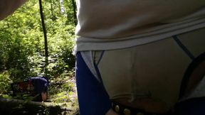 Naughty things in the outdoor parc