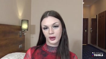 RUSSIAN-TGIRLS - Marina and Play Yourself With Her Ass