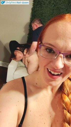 Cuckquean Selfie - Wife Watches and Films Herself Being Cucked by Younger 4'10" Thick Latina