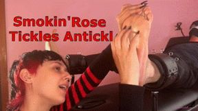 Smokin Rose Tickles Antickl - Bondage Male Tickling Feet Foot Tickling Blindfolded and Gagged Men Tickle Domination Long Fingernails Long Nails HDWMV