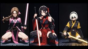 Tifa Lockhart And Hentai Anime - Ai Generated - Hentai - Tifa, Aerith And 2b - Jedi