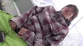 Japanese Boy Cums Twice On Gondola Lift