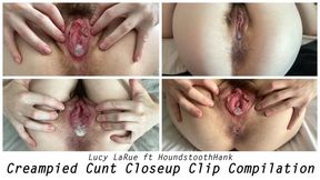 Creampied Cunt Closeup Clip Compilation