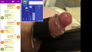 I did an online session, I exposed myself to strangers, they jerked me off so hard and so well that I ejaculated 4 times!!! Chat and control visible -- ScarrZhed