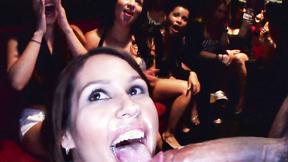 ”Lustful girls enjoy male stripper party”