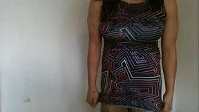 probando nuevo vestido