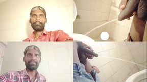 Rajesh Playboy 993 Two Pissing in the Bathroom Videos Merged in One Single Video