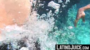 LatinoJuice.com - Damian &amp_ Dan Lopez - Teaching inked Dan Lopez to endure my deep pounding after snorkeling