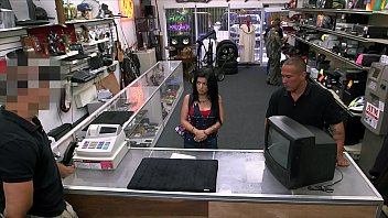 XXX PAWN - Feisty Cuban Chick &quot_Estefania&quot_ Gets Her TV Broken And She Is Pissed