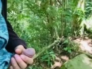 Walking With Cock in Hand - Slow motion