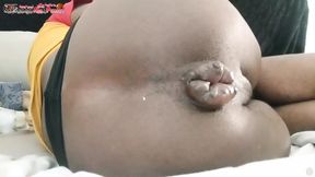 fanclub Skinny Black Boy Flattens up His Anus Until It&#039;s Ready to Fuck - Dj Buttpussy