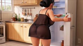 cleaning the house naked & naughty (created by ai)