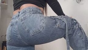 Jeans fetish + dirty talk