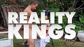 Nurse (Codi Vore) is about to go to work but her bf (Damon Dice) wants to pound her in the kitchen - reality kings