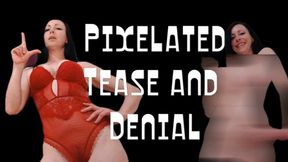 Pixelated Tease and Denial