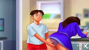 MILF Lures Young Guy into Hot Summer Tryst – Sensual Hentai Kitchen Romp