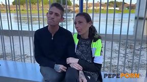 Amateur couple films rough deepthroat and pussy pounding