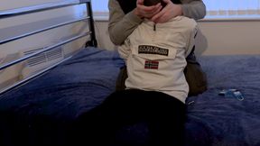 Twink Hogtied Oiled Foot Play, Part 1