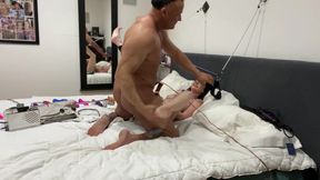 Bonnie Chained to a Wall Spread to Please a Horny Dick.