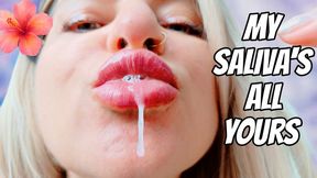 Dripping Saliva & Pouty Lips Tease – Open Wide
