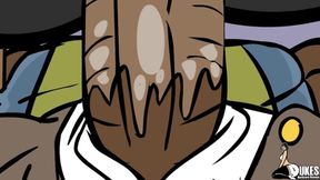 German milf gangbanged in a bar by black cock