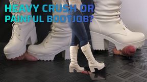 Heavy Crushing or Painful Bootjob, Perfect Painful Tank Heels