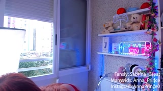 naked ginger smoking