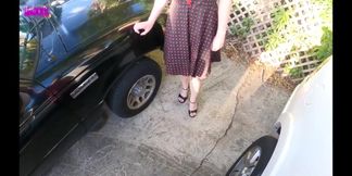 Alyson Barters for Tires, Gets Deep Dicked
