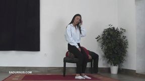 Beautiful Mistress Natasa sits on her slave's face A mp4