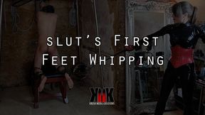 slut's First Feet Whipping