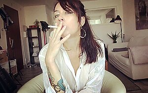 Adeline lafouine, i smoke and touch my pussy
