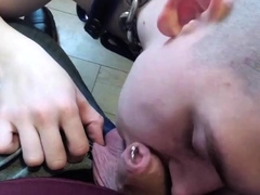 Fat Bear and Skinny Twink BDSM Cock Fun